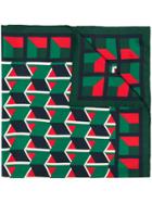 Gucci Geometric Print Scarf - Green