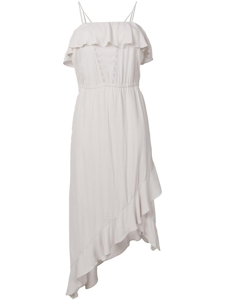 Iro Ruffled Asymmetric Dress - Nude & Neutrals