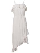 Iro Ruffled Asymmetric Dress - Nude & Neutrals