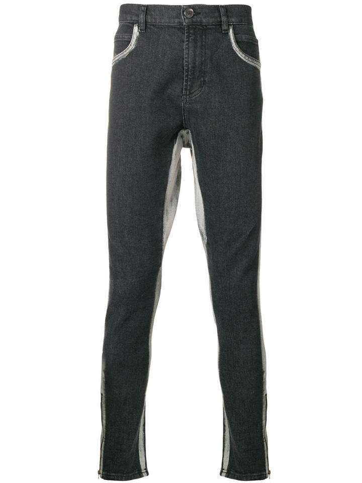 Di Liborio Stripe Detail Skinny Jeans - Grey