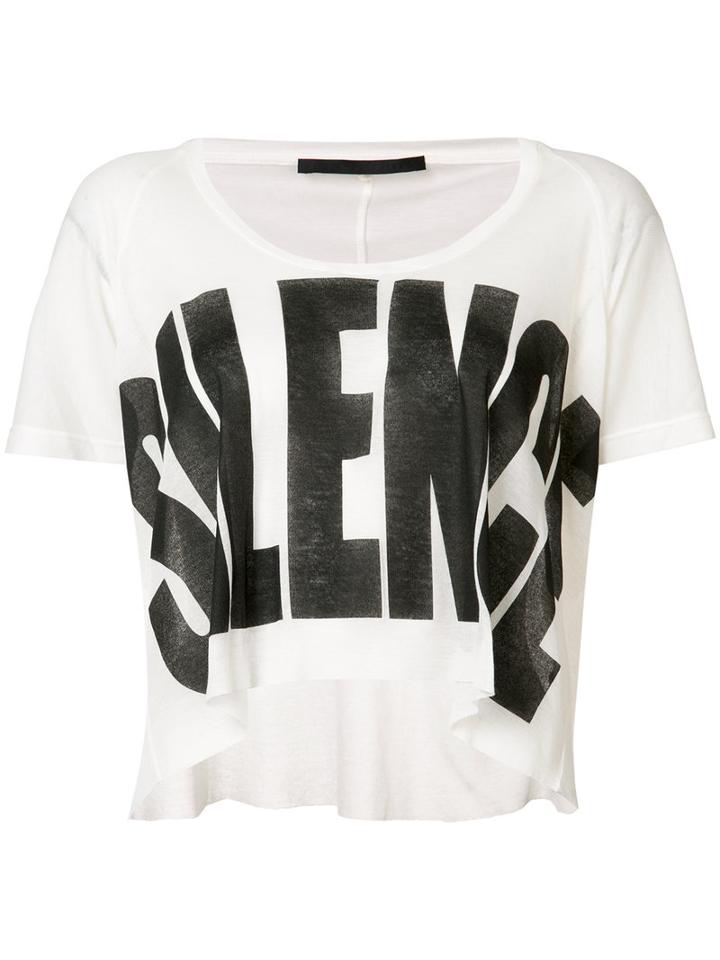 Haider Ackermann - Print Cropped Top - Women - Cotton/nylon/polyamide/viscose - M, White, Cotton/nylon/polyamide/viscose