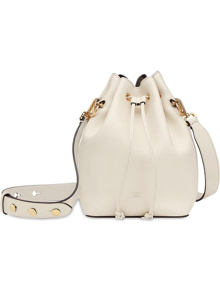 Fendi Mon Tresor Buckle Bag - White
