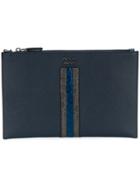 Prada Top Zip Clutch Bag - Blue