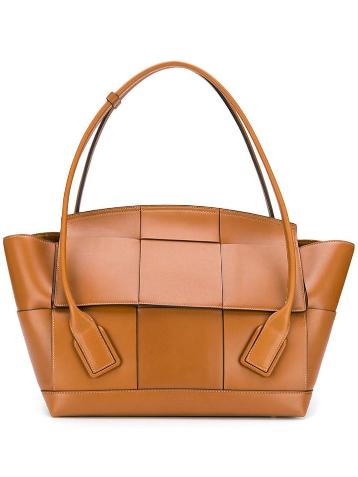Bottega Veneta Oversized Intrecciato Tote - Brown