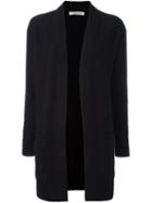 Vince Ribbed Pocket Detail Cardi-coat, Women's, Size: Medium, Black, Cashmere