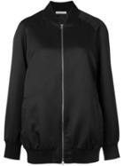 Barbara Casasola Showroom Bomber Jacket, Women's, Size: 38, Black, Silk/wool