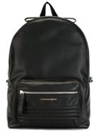 Alexander Mcqueen Ribbed Panel Backpack - Black