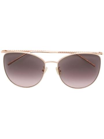 Boucheron Eyewear Oversized Tinted Sunglasses - Metallic