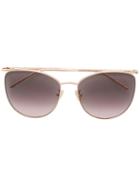 Boucheron Eyewear Oversized Tinted Sunglasses - Metallic
