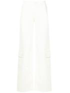 Wales Bonner Patch Pocket Wide Leg Joggers - White