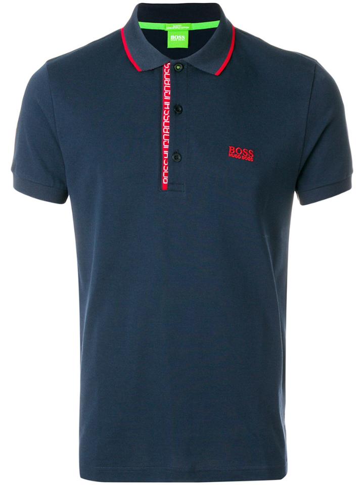 Boss Hugo Boss Embroidered Logo Polo Shirt - Blue