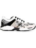 Rene Caovilla Floral Lace Sneakers