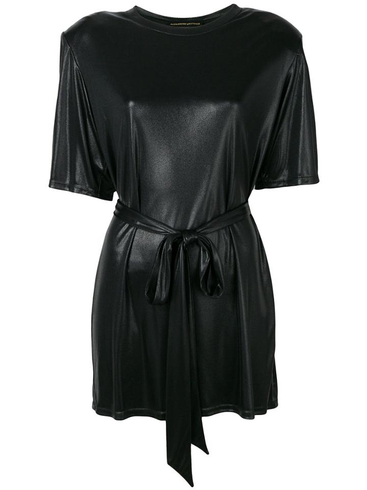 Alexandre Vauthier Loose Fit Belted Blouse - Black