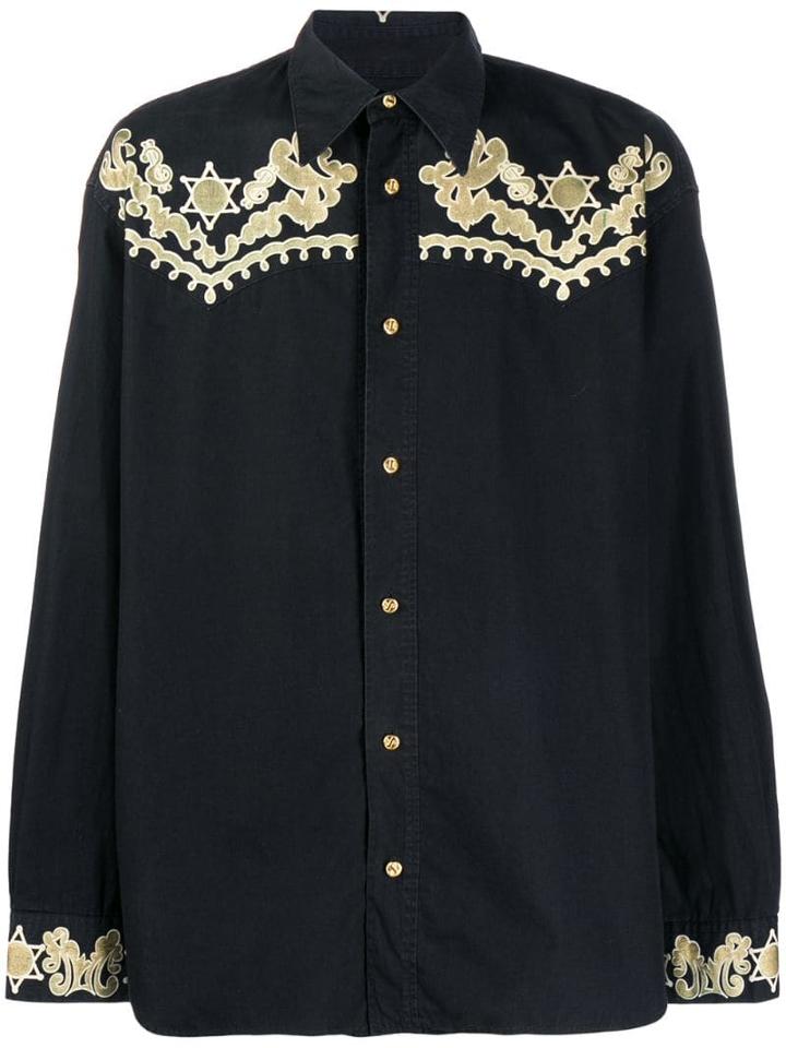 Jean Paul Gaultier Pre-owned 1990's Western Shirt - Black