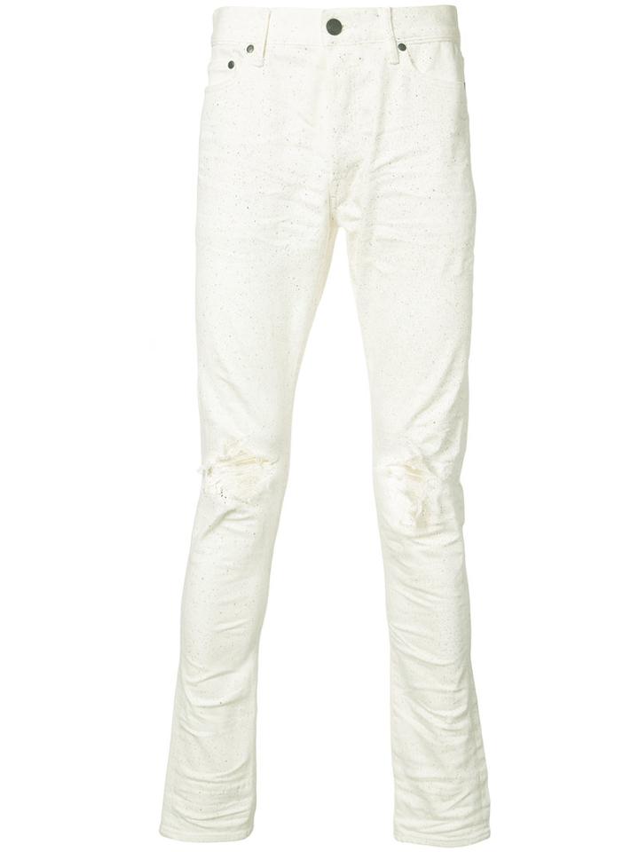 John Elliott - 'the Cast 2 Paint Splatter' Jeans - Men - Cotton/polyurethane - 32, White, Cotton/polyurethane