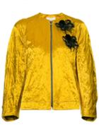 Roksanda - Kengo Jacket - Women - Cotton/polyester/viscose/metal - 8, Yellow/orange, Cotton/polyester/viscose/metal