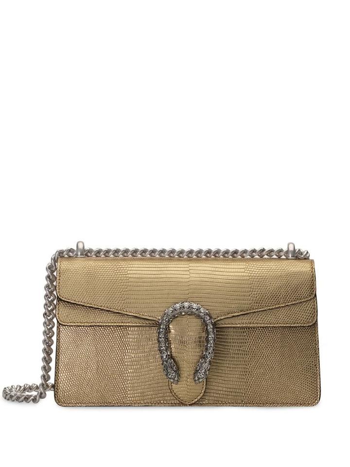 Gucci Small Size Metallic Dionysus Shoulder Bag - Gold