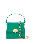 Rixo London Jemima Moc Croc Bag - Green