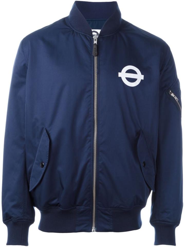 Roundel London Logo Print Bomber Jacket