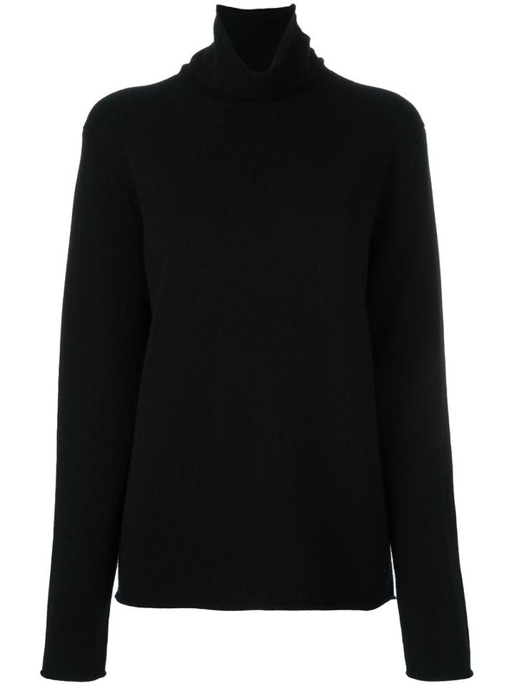 Chloé Turtleneck Jumper, Women's, Size: Large, Black, Cashmere