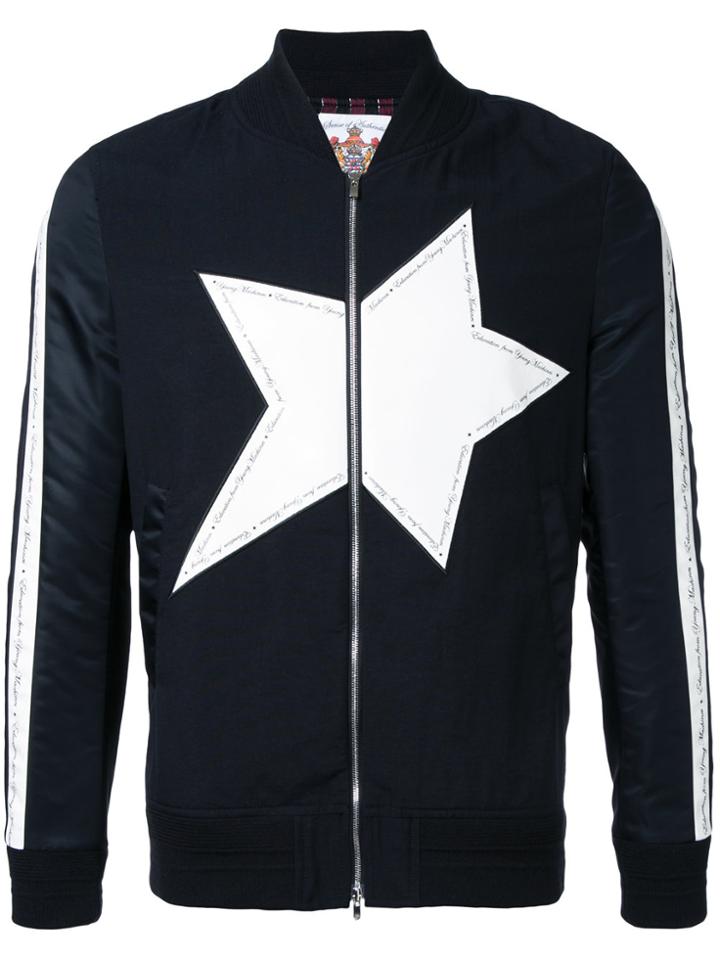 Education From Youngmachines Stars Bomber Jacket - Black
