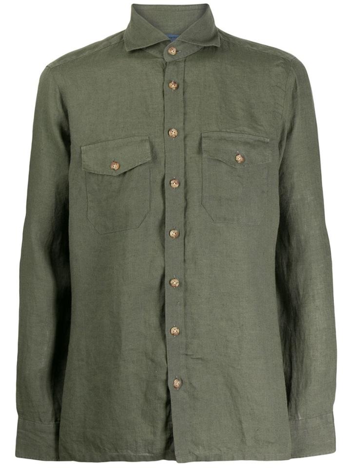 Barba Chest Pocket Shirt - Green