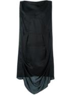 Rick Owens Draped Dress, Women's, Size: 38, Black, Viscose/cupro