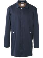 Brunello Cucinelli Collared Jacket, Men's, Size: 54, Blue, Cotton/elastodiene/polyamide/cupro