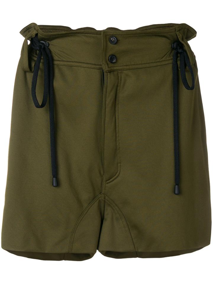 Di Liborio Cargo Pocket Drawstring Shorts - Green