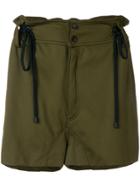 Di Liborio Cargo Pocket Drawstring Shorts - Green