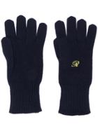 Raf Simons Navy Gloves - Blue