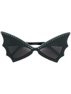 Saint Laurent Eyewear Black New Wave 241 Jerry Bat Sunglasses