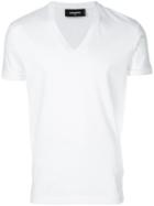 Dsquared2 - Basic V Neck T-shirt - Men - Cotton - Xl, White, Cotton
