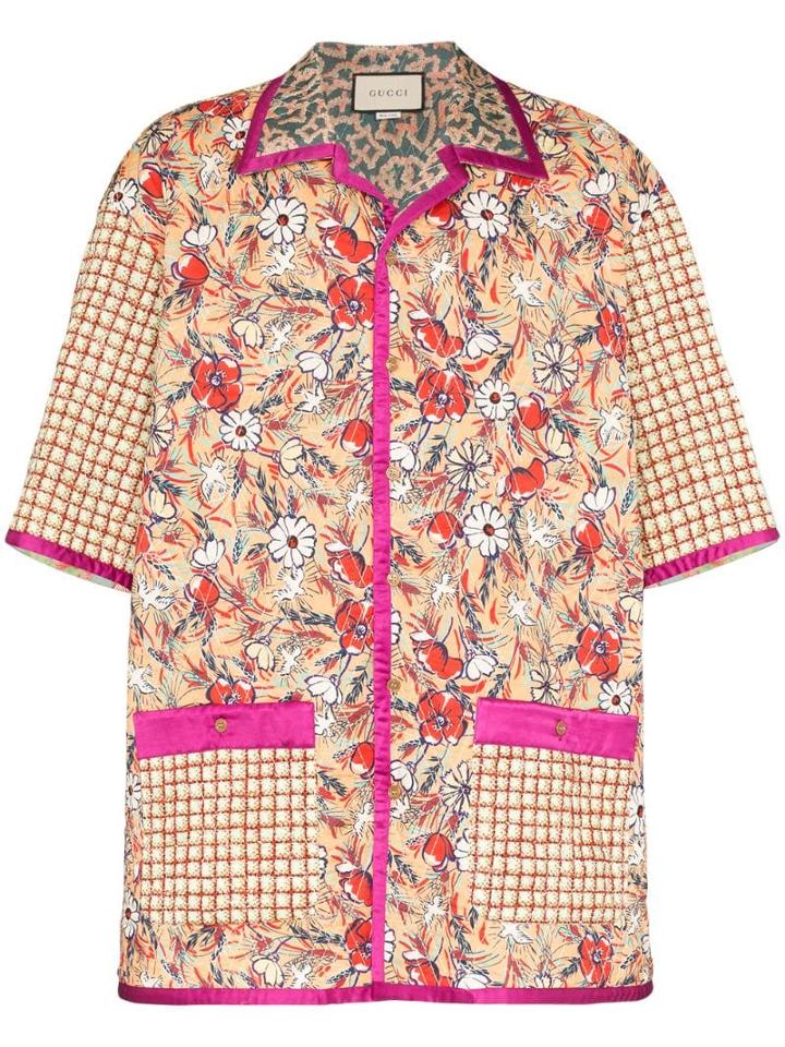 Gucci Springtime Floral Print Shirt - 6631 Multi