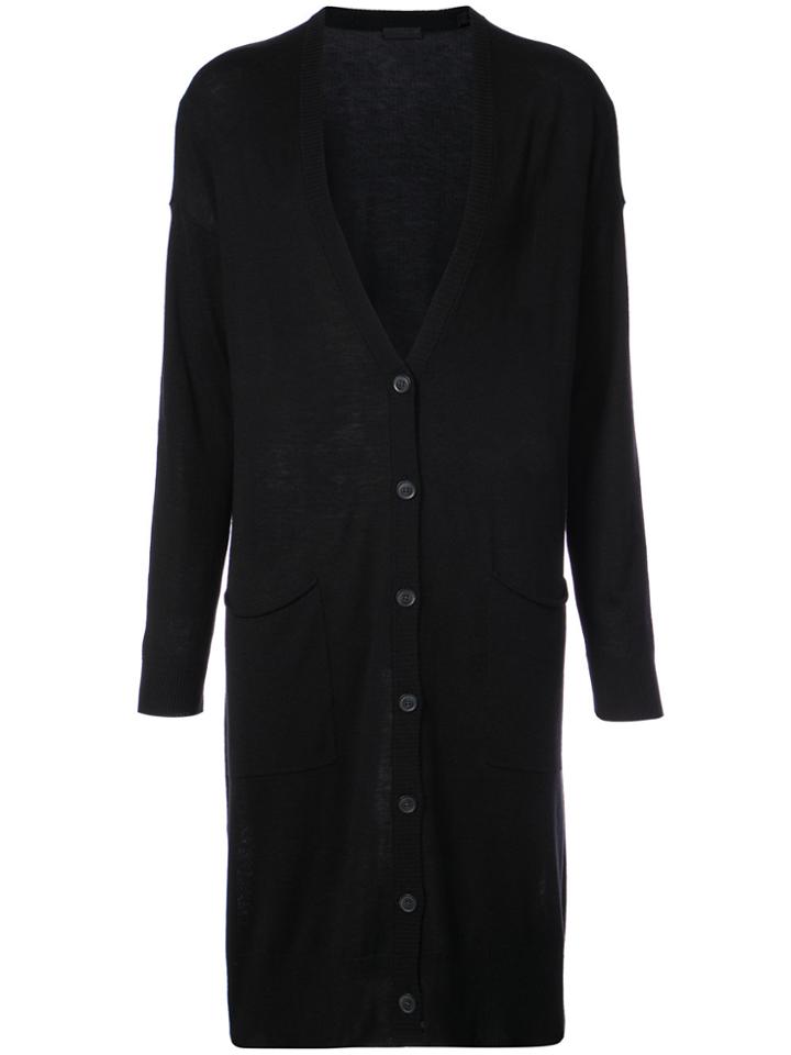 Atm Anthony Thomas Melillo Long V-neck Cardigan - Black
