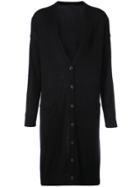 Atm Anthony Thomas Melillo Long V-neck Cardigan - Black
