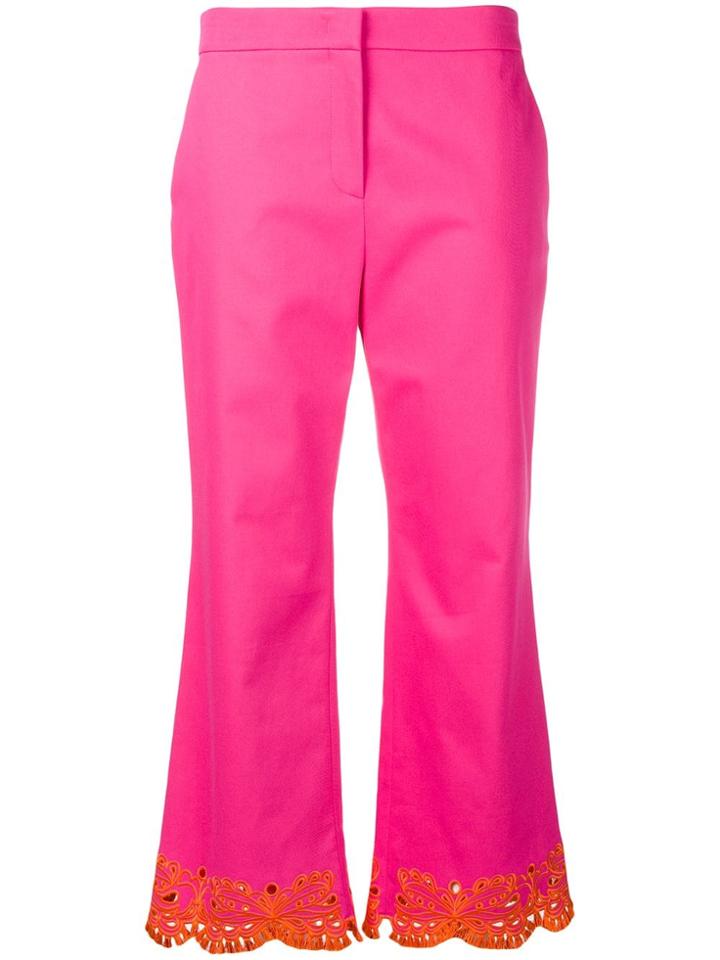 Emilio Pucci High-waisted Cropped Trousers - Pink