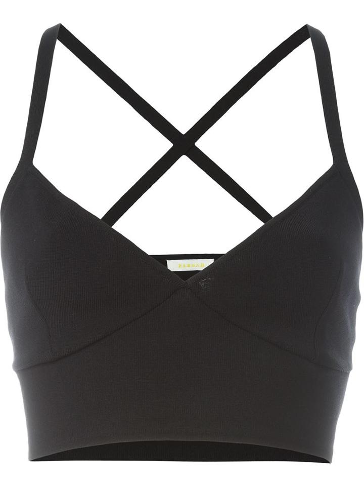 P.a.r.o.s.h. Crisscross Cropped Top