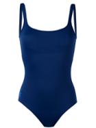Polo Ralph Lauren - Open Back One-piece - Women - Nylon/polyester/spandex/elastane - L, Women's, Blue, Nylon/polyester/spandex/elastane