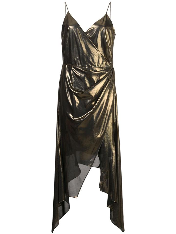 Haney Alaina Asymmetric Dress - Gold