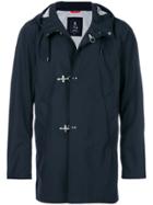 Fay Hooded Toggle Fastening Coat - Blue
