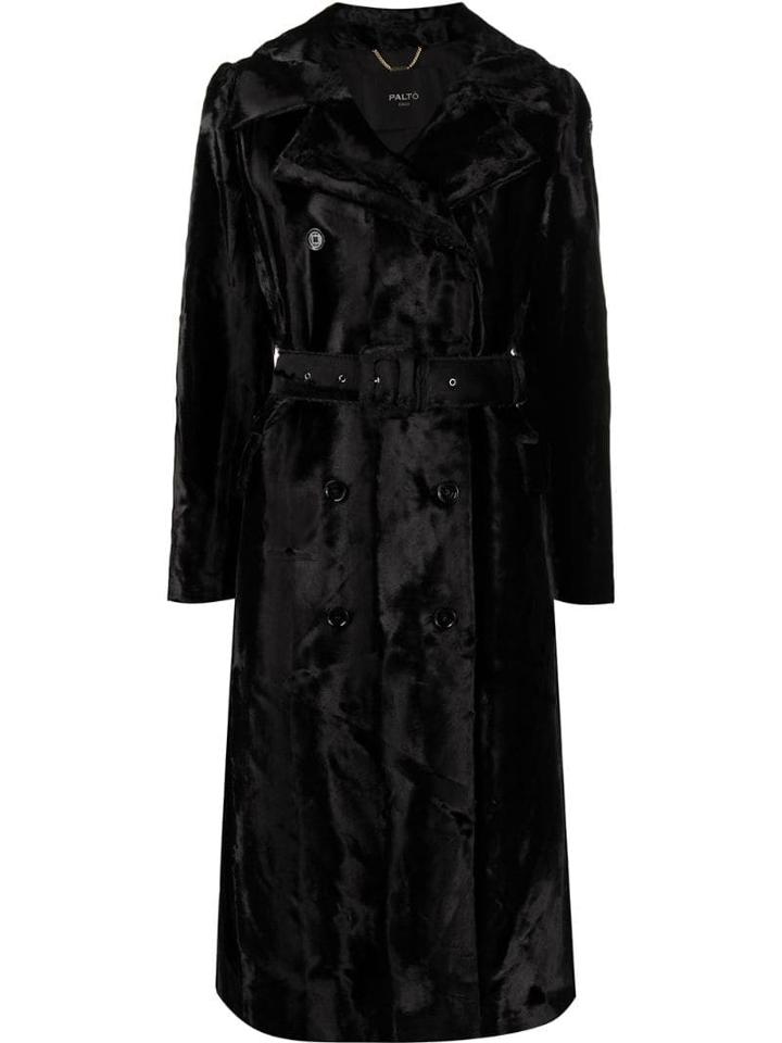 Paltò Belted Coat - Black