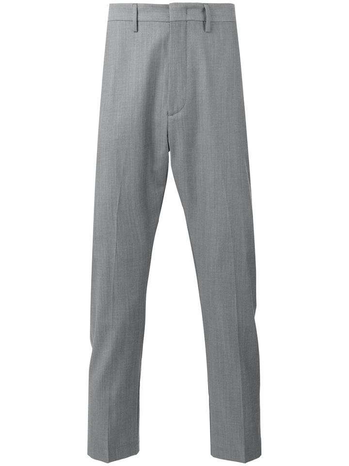 Pence Slim-fit Trousers, Men's, Size: 54, Grey, Wool/cotton