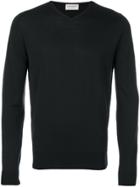 John Smedley V-neck Jumper - Black