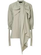 Eudon Choi Draped Tie Knot Blouse - Nude & Neutrals