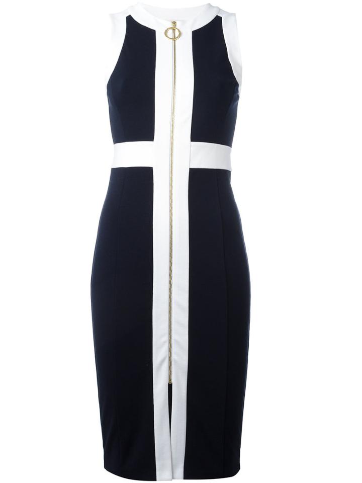 Michael Michael Kors Midi Dress, Women's, Size: 4, Blue, Polyester/viscose/spandex/elastane