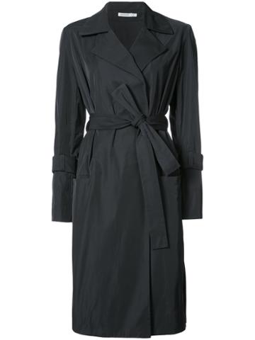 Protagonist - Fitted Trench Coat - Women - Silk/polyester - 8, Black, Silk/polyester