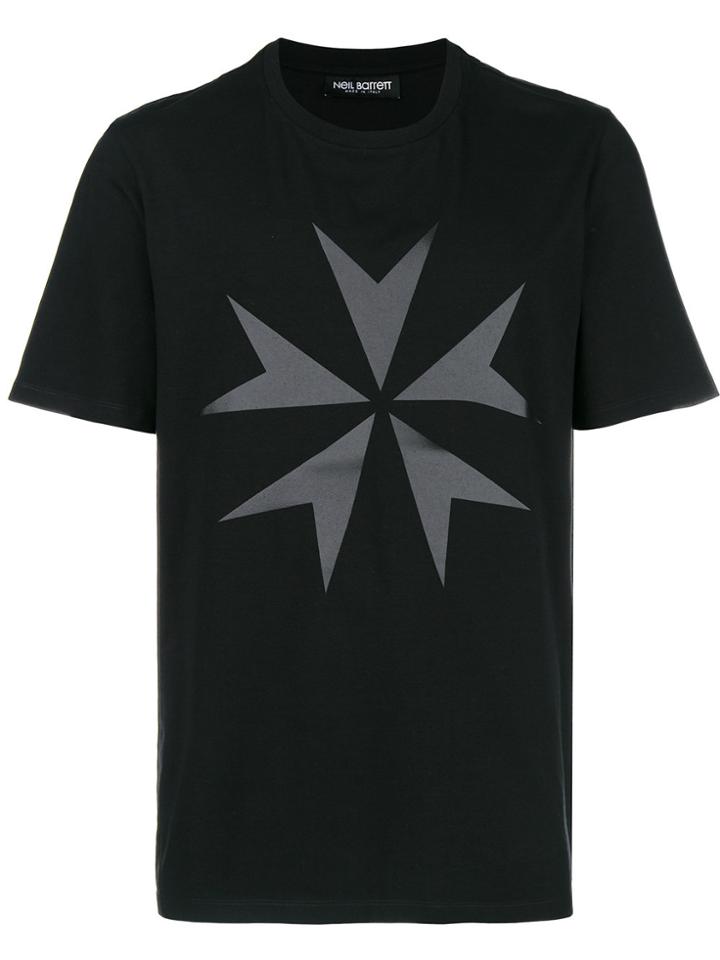 Neil Barrett Star Print T-shirt - Black