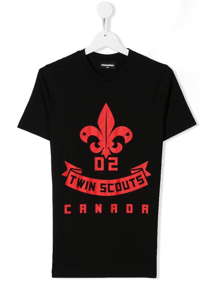 Dsquared2 Kids Teen Twin Scouts T-shirt - Black