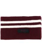 No21 - Striped Scarf - Women - Polyamide/spandex/elastane/wool - M, Red, Polyamide/spandex/elastane/wool